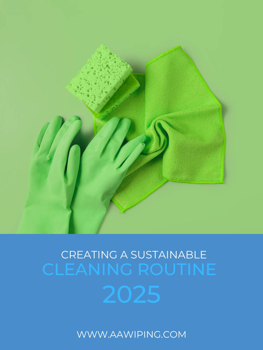 Creating a Sustainable Cleaning Routine for 2025 – A&A Wiping Cloth