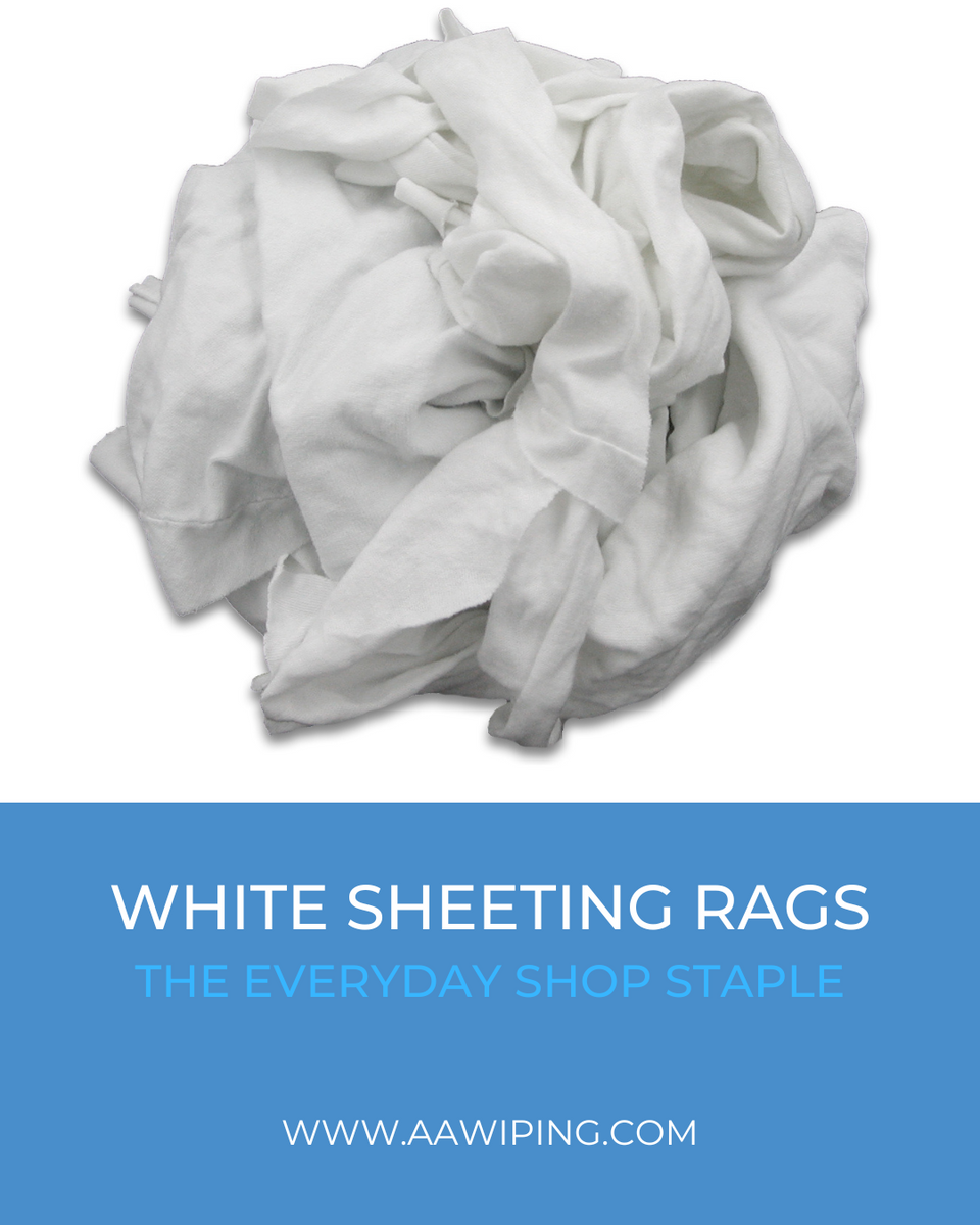 White Sheeting Rags: The Everyday Shop Staple – A&A Wiping Cloth