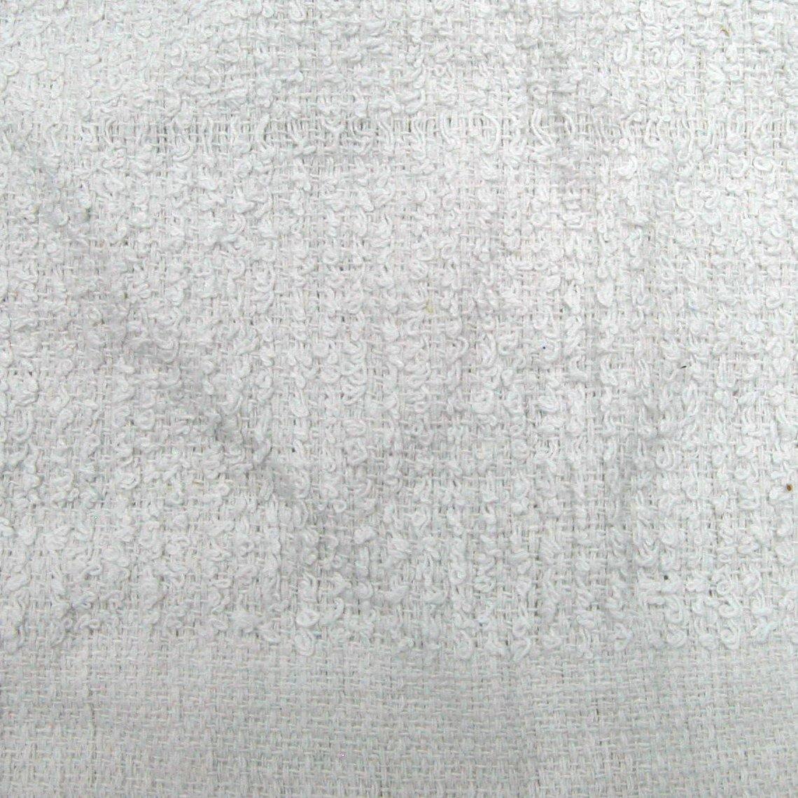 Close up shot of a white bar towel