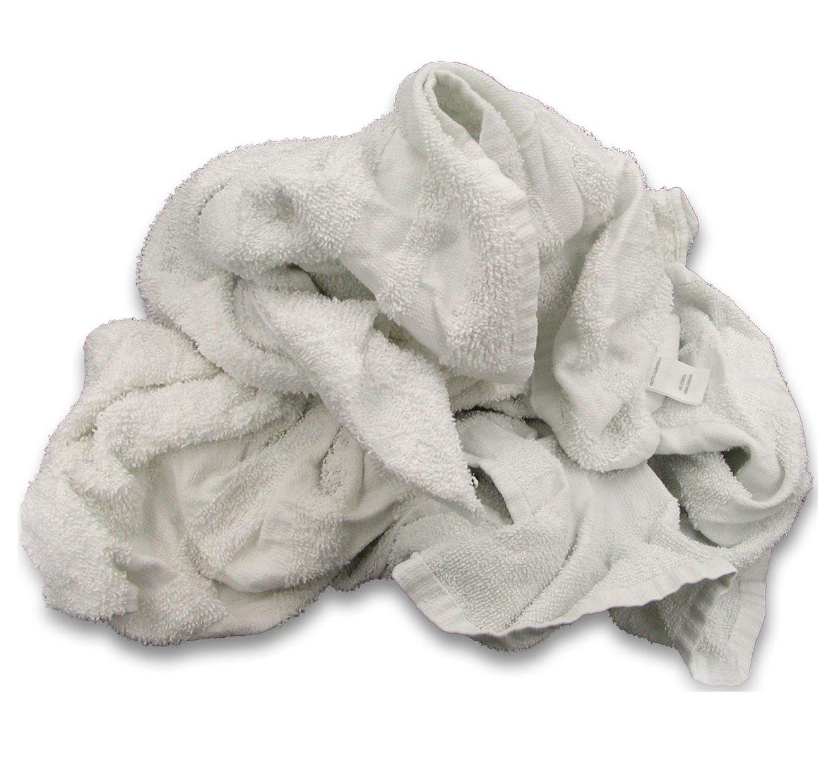 Recycled White Terry Towels - A&A Wiping Cloth